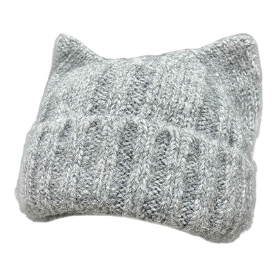 Classy key新加坡设计师联名款羊毛针织可爱猫耳朵毛线帽时尚冷帽