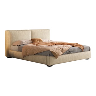 【直播间清样】未拆包，DDC意式极简磨砂布艺床主卧现代简约1.8米