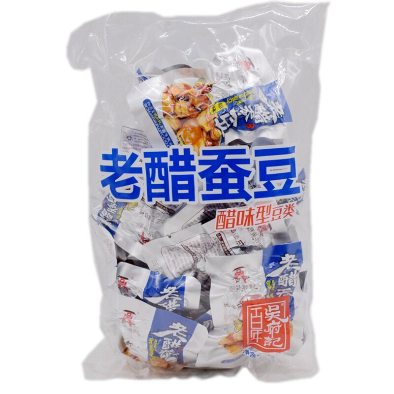 四川成都特产百年吴府记老醋蚕豆458g原味香辣味旅游休闲年货零食