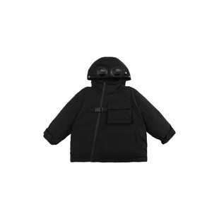 oddtails男童羽绒服防风2025秋冬新款中大童连帽保暖工装外套冬装