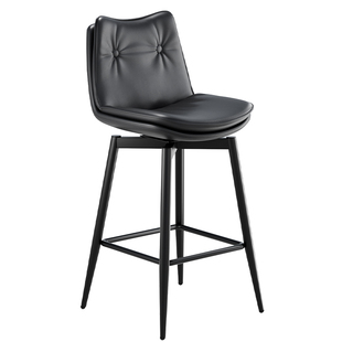 吧台椅高级感轻奢高脚凳收银台舒适靠背椅子酒吧旋转吧椅家用吧凳