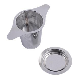 不锈钢茶漏茶滤家用创意双耳滤茶泡茶过滤器易清洗锥形茶叶分离器