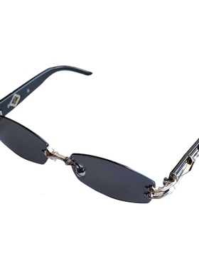 星星装饰无框防紫外线太阳镜高级