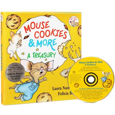 【送音频】if you give a Mouse Cookies & More 4故事合集  老鼠饼干故事 含 take a mouse to school精装 英文原版