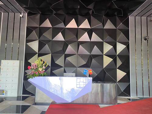 定制冲孔铝单板镂空雕花幕墙氟碳木纹造型门头天花外墙雨棚包柱i.