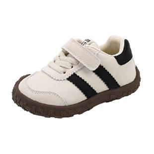 Ginuorat奇诺鼠秋新复古风男宝宝德训鞋简约时尚女童软底学步鞋