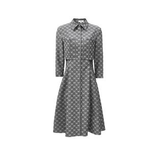 t区绫致Vero Moda连衣裙25夏季新品七分袖收腰A字中长款百搭女士