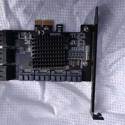 【请询价】10口sata扩展卡pcie转sat a硬盘接口转接卡，成色