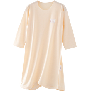 婴儿睡衣秋季薄款莫代尔宝宝连体衣宽松睡袍长袖空调服新生儿睡袋