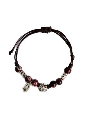 热销呆萌小醒狮手链批发国潮复古情侣手饰好运配饰可调节手绳女