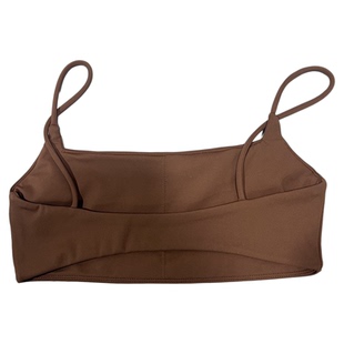 新品性感欧美时尚瑜伽服上衣冷淡风细带裸感运动文胸健身内衣bar