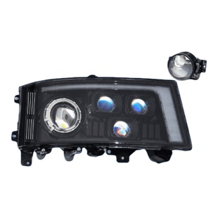 豪卡H7/斯太尔前大灯总成超亮LED德龙F3000新M3000主大灯配件改装