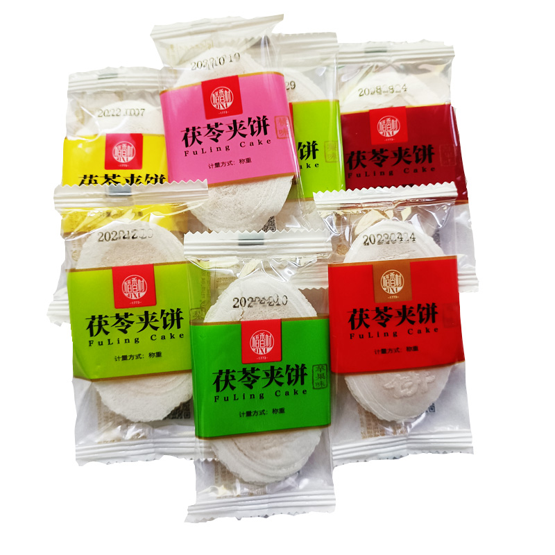 稻香村茯苓夹饼500克散装称重水果味独立包装老北京小吃年货苏稻