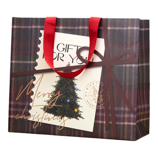 格冬礼韵平安夜礼品袋手提袋圣诞节新年生日伴手礼物包装纸袋大号