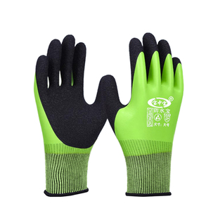 干活加厚劳保手套浸胶耐磨工作防水防滑全胶满挂带胶工地男劳动