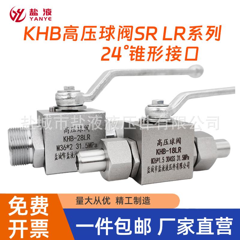 KHB系列碳钢高压球阀H型接口25SR 18LR球阀24度锥管强密封