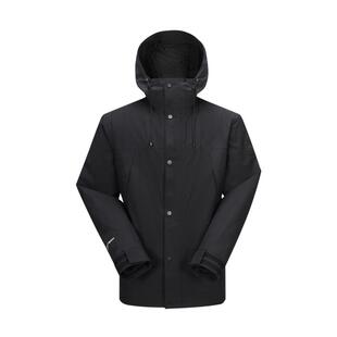 美特斯邦威春冲锋衣男户外新款休闲运动三防抓绒三合一冲锋衣外套