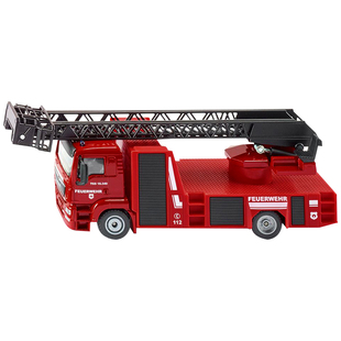 siku曼恩云梯消防车2114儿童仿真合金车模型新年礼物警用摆件仕高