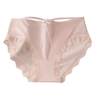 蕾丝内裤女士性感花边纯欲风2025新款桑蚕丝裆少女生无痕透气短裤