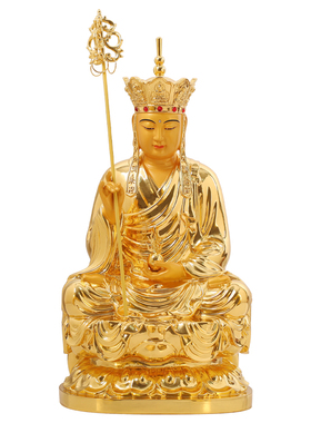 金佛堂黄铜供奉新中式佛堂摆件