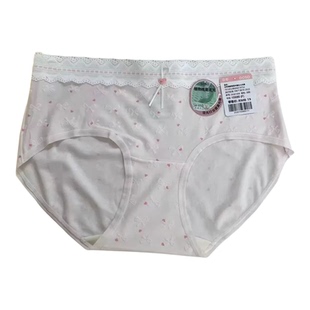 香蜜闺秀25301008女士棉质花边腰围清新甜美中腰10A抑菌三角内裤