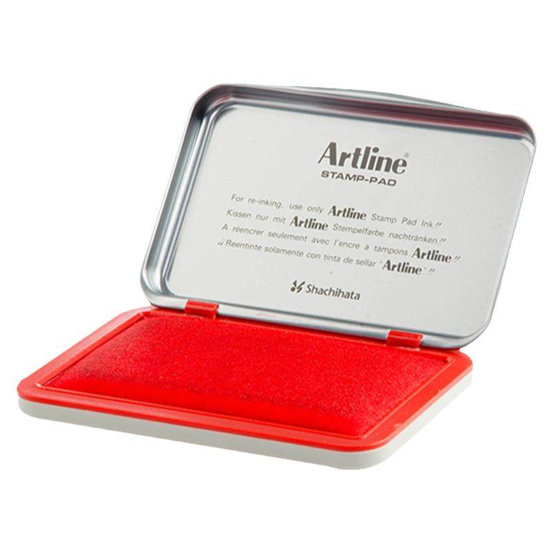日本旗牌artline雅丽办公用印台ehj-1/2/3/4水性速干财务手账印泥