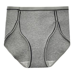 内裤女士纯棉无痕中高腰黑白灰运动风简约全棉抗菌裆女式性感短裤