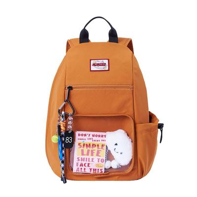 MGRASSGO原创个性痛层双肩包女休闲轻便防盗学生书包ins出游背包