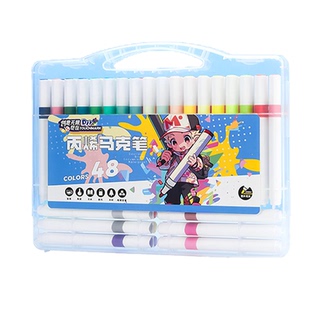 Touchmark丙烯马克笔小学生美术专用不透色可叠色儿童可水洗画画水彩笔初中生彩色画笔幼儿园24色笔芯画画笔