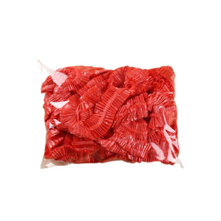 餐桌一次性桌布束口松紧带圆桌长方形桌罩塑料布台布桌套红色防油