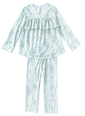 新款棉绸家居服套装女夏空调房