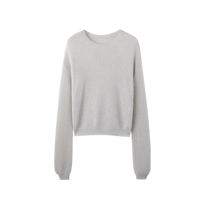 TKYSHOP圆领高级感细闪针织衫