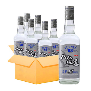 【2017】八八坑道淡丽高粱酒42度600mLX6瓶 箱装清香粮食白酒