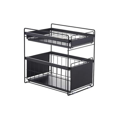 台面抽屉式白色下水槽置物架橱柜