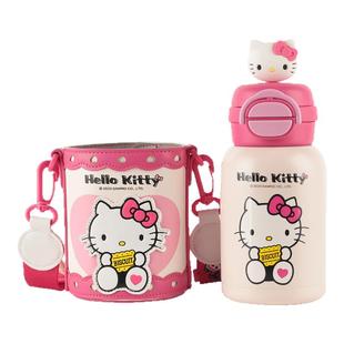 杯具熊儿童保温杯kitty联名可爱水杯大肚杯吸管杯宝宝小学生水壶