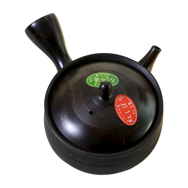 日本进口常滑烧绞胎急须茶壶