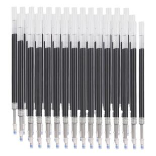 100支按动笔芯0.5黑色中性笔芯学生用按动式子弹头速干碳素水性水笔芯圆珠笔按压笔红色红笔芯替换替芯笔心