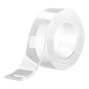 齐心纳米胶带双面胶高粘度粘贴不留痕强力透明胶固定墙面车用加厚两面胶家用布贴专用粘力防水无痕纳米胶带