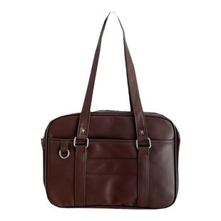 日系学院风jk制服包PU女包 斜挎手提包学生上课通勤包纯色单肩包