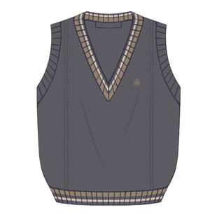 喵丸原创高校jkdk制服背心针织衫秋冬新款大码学院风马甲毛衣男女