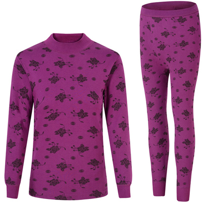 中老年妈妈纯棉秋衣秋裤套装