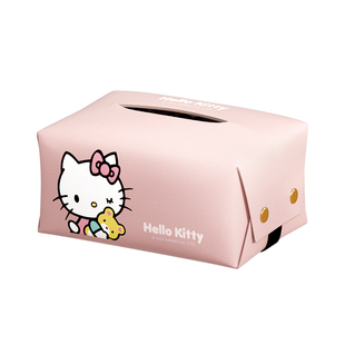 Hellokitty汽车车载纸巾盒创意可爱扶手箱车用抽纸盒车内纸抽盒