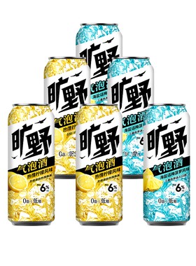 【嘉士伯】旷野气泡果酒低糖柠檬味/海盐话梅菠萝味6度劲爽精酿
