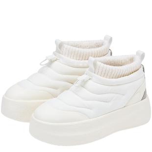 73hours女鞋温暖前调2025冬季新款小香风厚底蓬松雪地靴保暖棉鞋