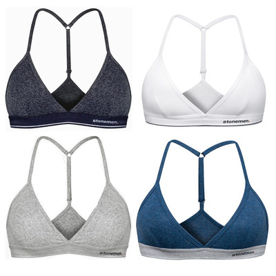 stonemen无钢圈纯棉三角杯内衣