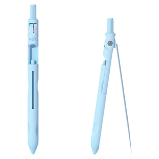 NBX第三代升级款圆规笔 学生用专业绘图多功能圆规笔自动铅笔创意初中生专用金属圆规尺子套装考试用学习文具