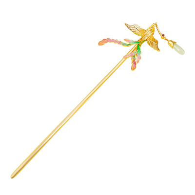 宫里上新凤凰发簪新中式古风玉簪