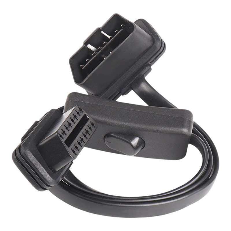 汽车诊断带开关OBD2延长线