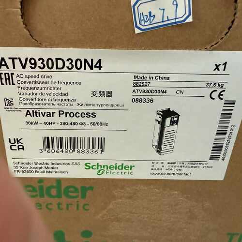 议价施耐德变频器ATV930D55N4/D75N4/D90N4/C11N4/C13N4/C16N4/C2