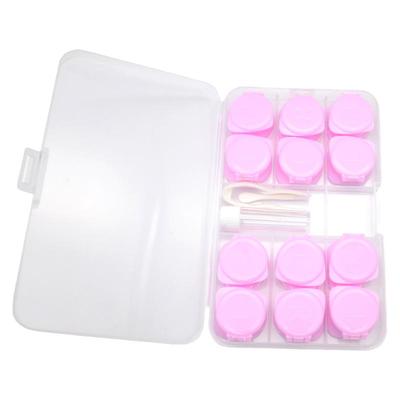 大容量便携翻盖扣式隐形眼镜盒